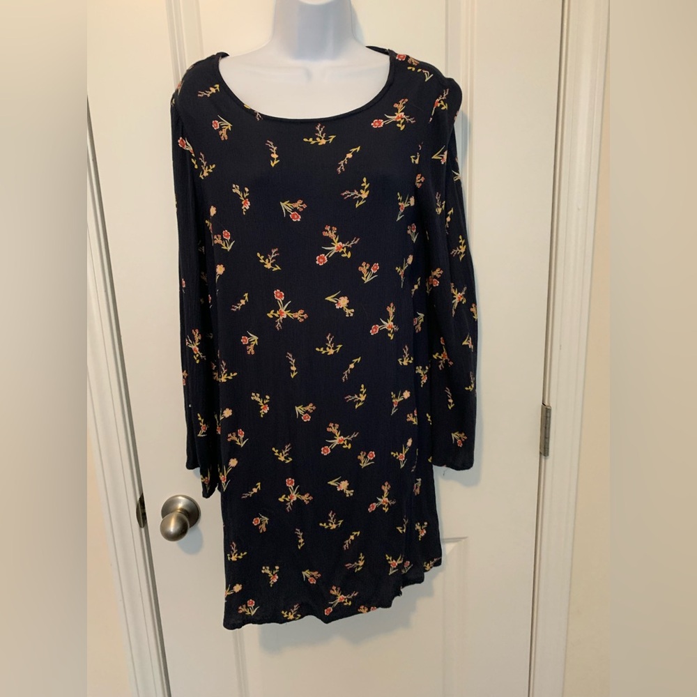 Roxy Black Floral Mini Dress